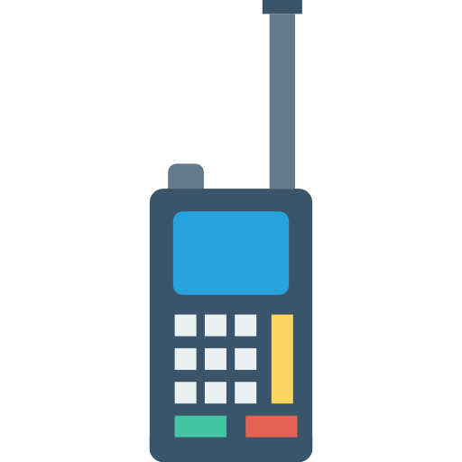 walkie-talkie Dinosoft Flat icoon