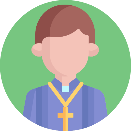Priest Detailed Flat Circular Flat icon