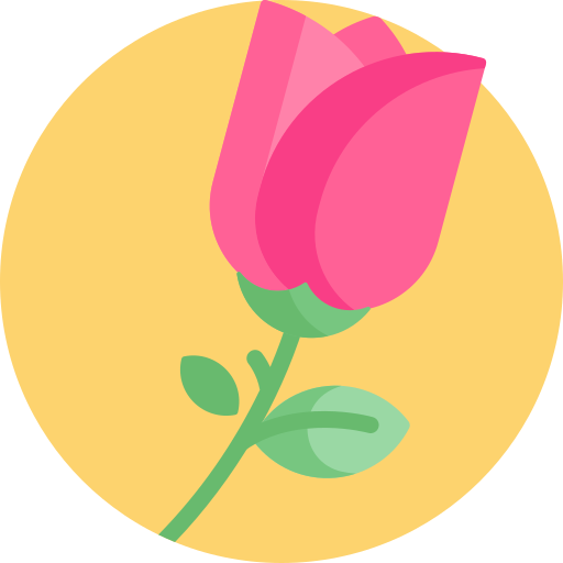 Rose Detailed Flat Circular Flat icon