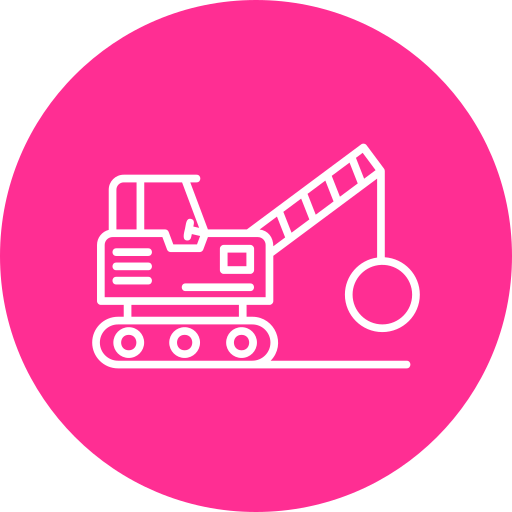 Demolition crane Generic Flat icon