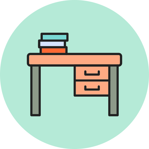 Desk Generic Circular icon