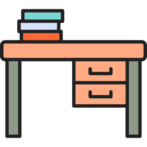 Desk Generic Outline Color icon