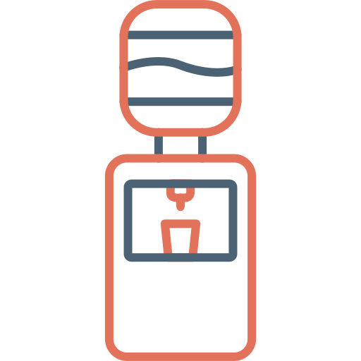 Water cooler Generic Outline Color icon