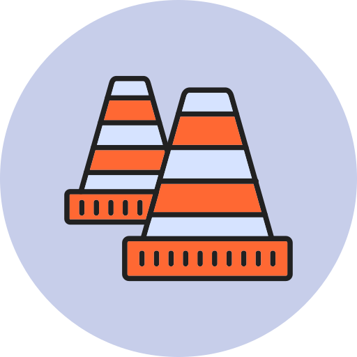 Traffic cone Generic Circular icon