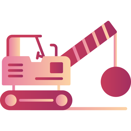 Demolition crane Generic Flat Gradient icon
