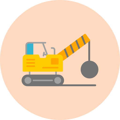 Demolition crane Generic Flat icon