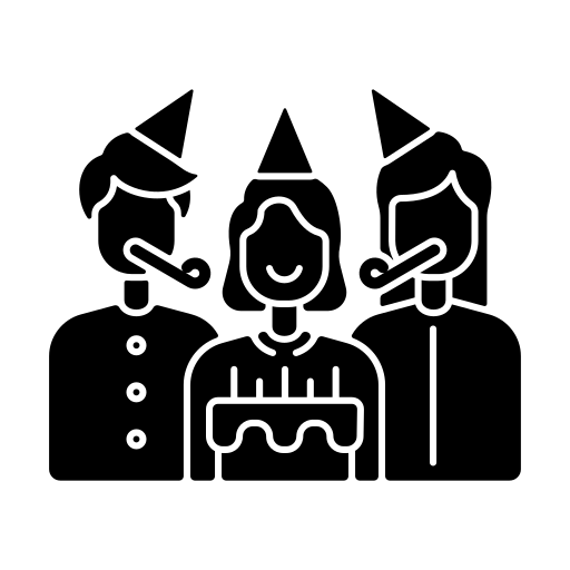 verjaardag Generic Glyph icoon