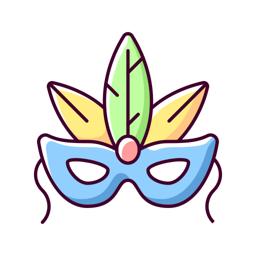 Masquerade Generic Thin Outline Color icon