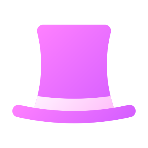 chapeau de magicien Generic Flat Gradient Icône