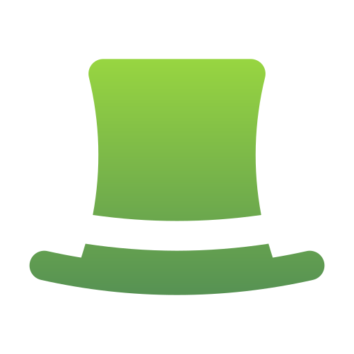 goochelaar hoed Generic Flat Gradient icoon