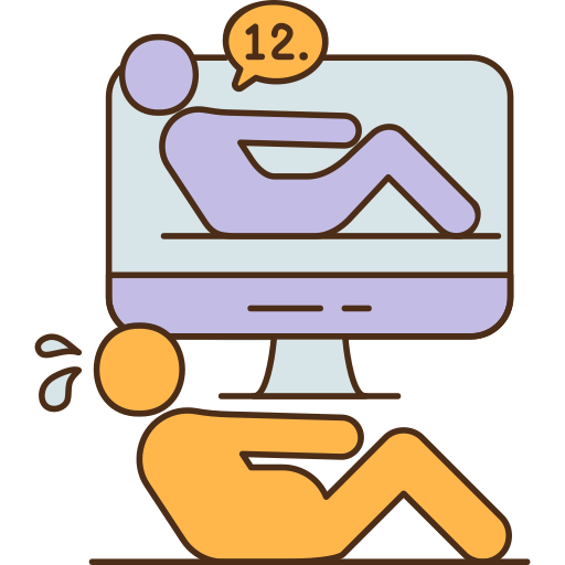 Fitness Generic Thin Outline Color icon