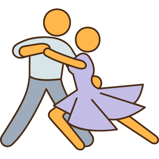 Dance Generic Thin Outline Color icon