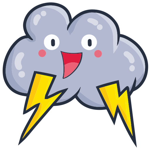 Thunder bolt Generic Hand Drawn Color icon