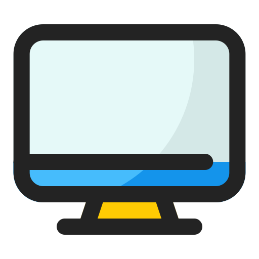 monitor Generic Outline Color icono