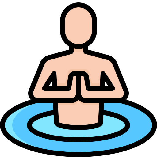 瞑想 Generic Outline Color icon