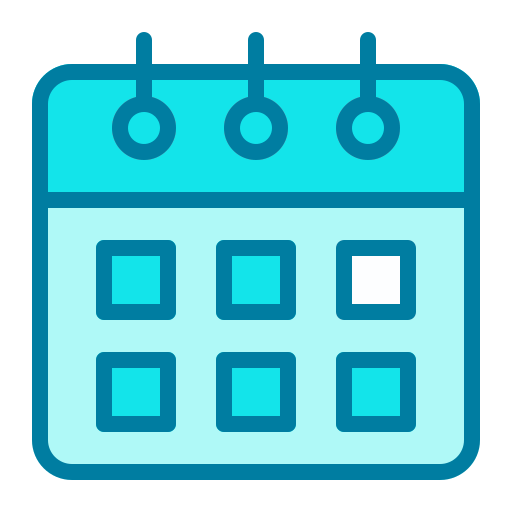 Calendar Generic Blue icon