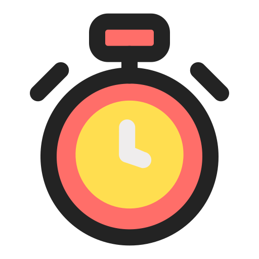 stopwatch Generic Outline Color icoon