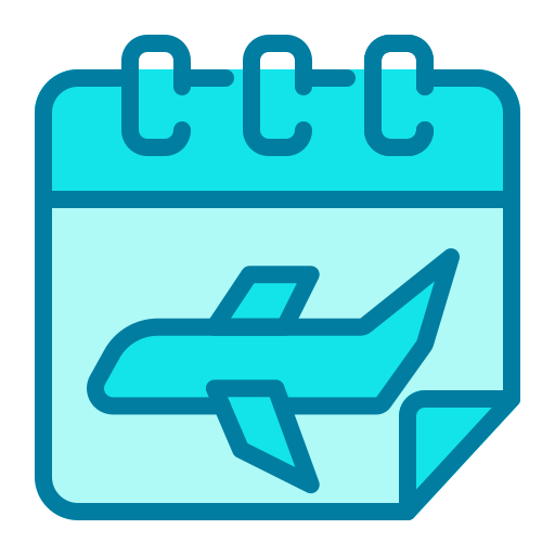 비행기 비행 Generic Blue icon