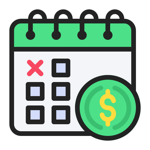 Payment day Generic Outline Color icon