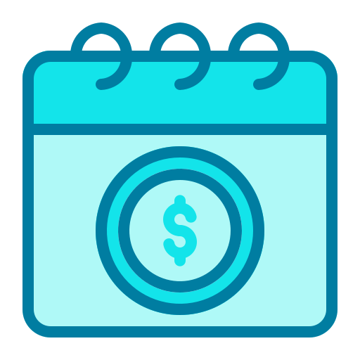 Payment day Generic Blue icon