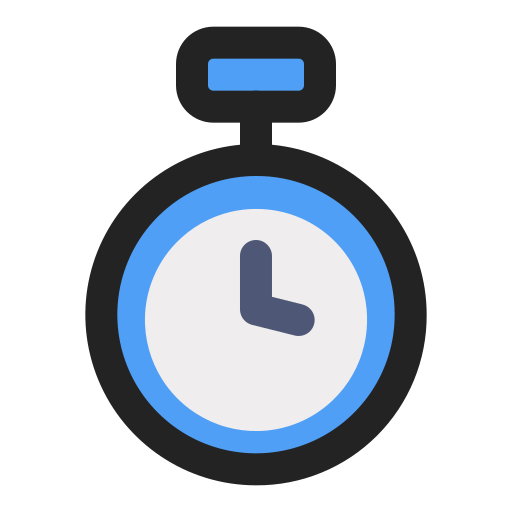 stopwatch Generic Outline Color icoon