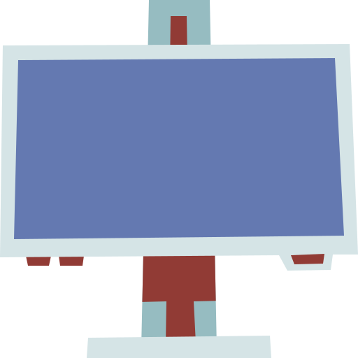 monitor Cartoon Flat icono