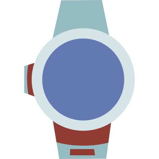 inteligentny zegarek Cartoon Flat ikona