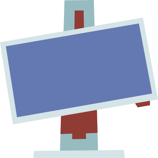 monitor Cartoon Flat icon