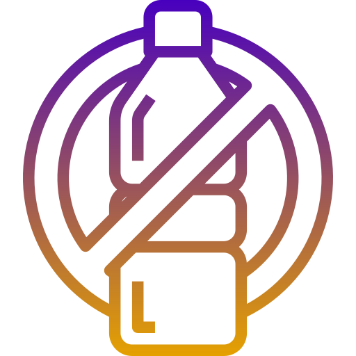 botella de plástico Generic Gradient icono