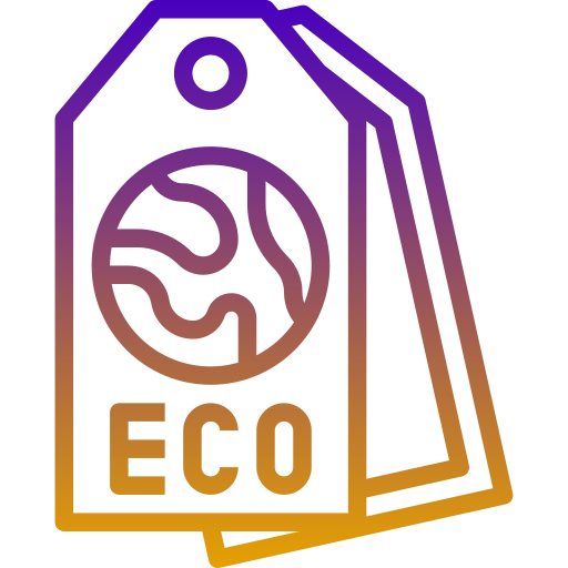 Eco tag Generic Gradient icon