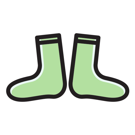 des chaussettes Generic Outline Color Icône