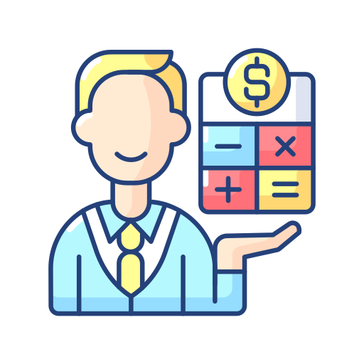 Bookkeeping Generic Thin Outline Color icon