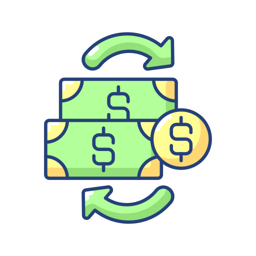 Transactions Generic Thin Outline Color icon