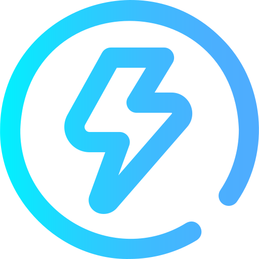 Electric Super Basic Omission Gradient icon