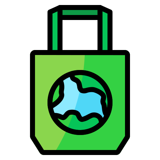 ekologiczna torba Generic Outline Color ikona