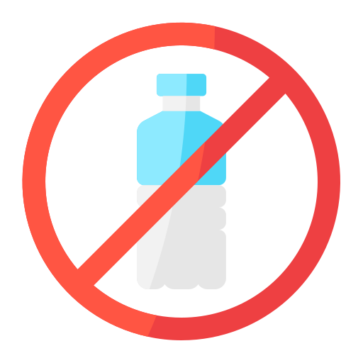 Никаких пластиковых бутылок Generic Flat иконка