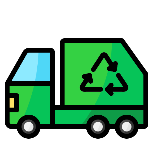 Garbage truck Generic Outline Color icon