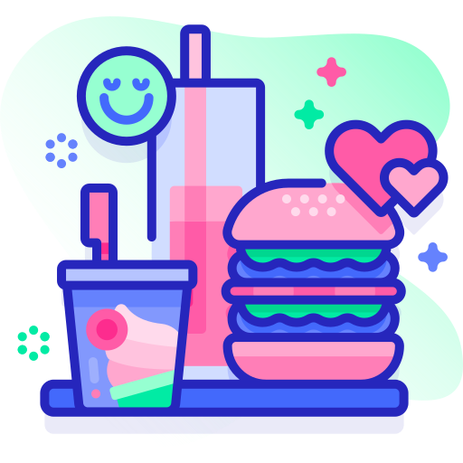 Food Special Ungravity Lineal color icon