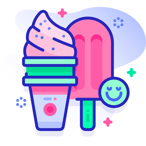 Ice cream Special Ungravity Lineal color icon