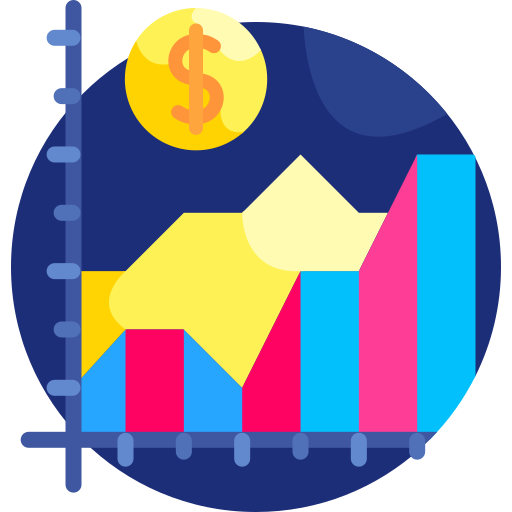 liniendiagramm Detailed Flat Circular Flat icon