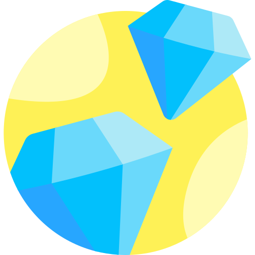 diamante Detailed Flat Circular Flat icona