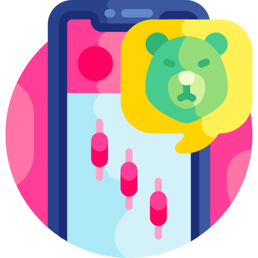 Bear market Detailed Flat Circular Flat icon