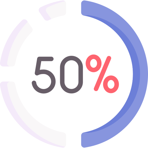 50% Special Flat icon