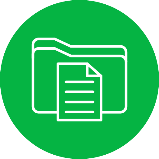 File folder Generic Circular icon