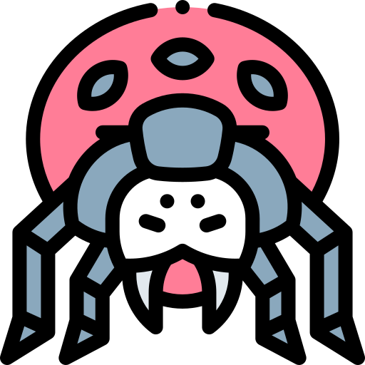 女郎蜘蛛 Detailed Rounded Lineal color icon