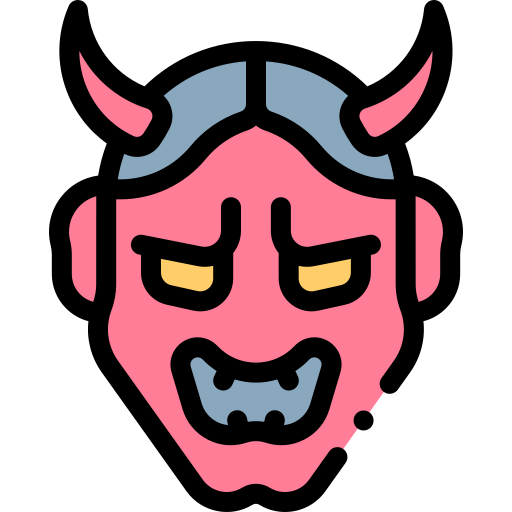 Hannya Detailed Rounded Lineal color icon