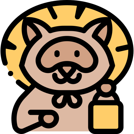 Tanuki Detailed Rounded Lineal color icon