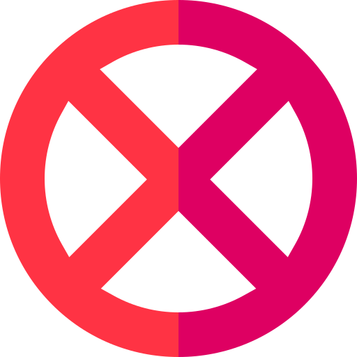 señal de stop Basic Rounded Flat icono