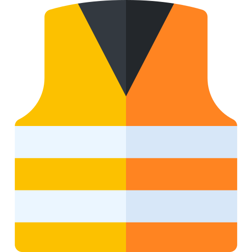 Life jacket Basic Rounded Flat icon