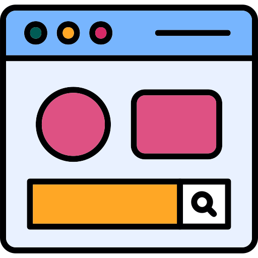 検索エンジン Generic Outline Color icon